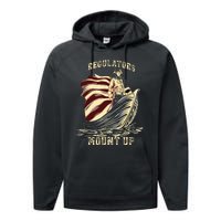 4th Of July Independence Funny Performance Fleece Hoodie