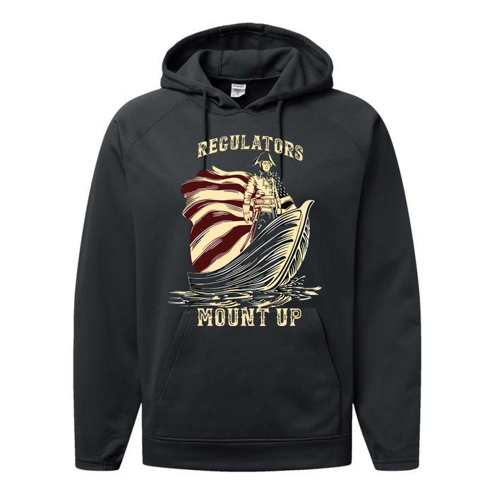 4th Of July Independence Funny Performance Fleece Hoodie