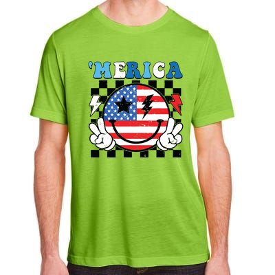 4th Of July Merica Boy Teens American Flag Adult ChromaSoft Performance T-Shirt