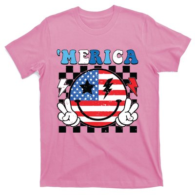 4th Of July Merica Boy Teens American Flag T-Shirt