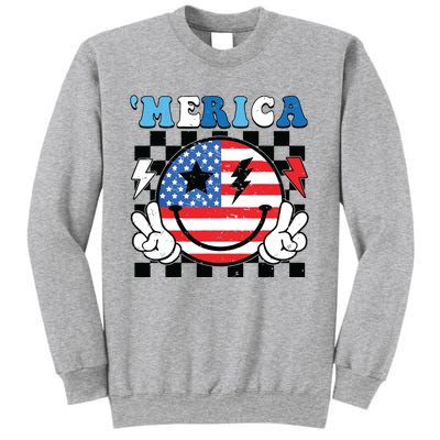 4th Of July Merica Boy Teens American Flag Sweatshirt