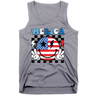 4th Of July Merica Boy Teens American Flag Tank Top