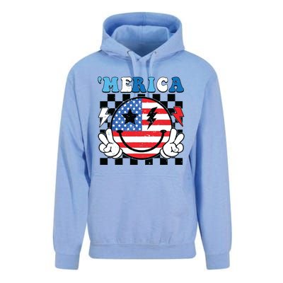 4th Of July Merica Boy Teens American Flag Unisex Surf Hoodie