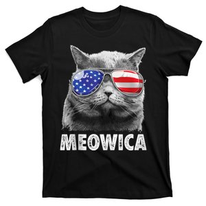 4th Of July Bald Eagle Mullet Murica Usa Usa Meowica T-Shirt