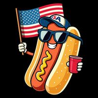 4th Of July Hotdog Funny Fourth Of July Patriotic City Backpack