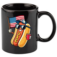 4th Of July Hotdog Funny Fourth Of July Patriotic 11oz C Handle Ceramic Mug