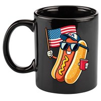 4th Of July Hotdog Funny Fourth Of July Patriotic 11oz C Handle Ceramic Mug