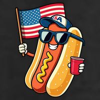 4th Of July Hotdog Funny Fourth Of July Patriotic 11oz C Handle Ceramic Mug