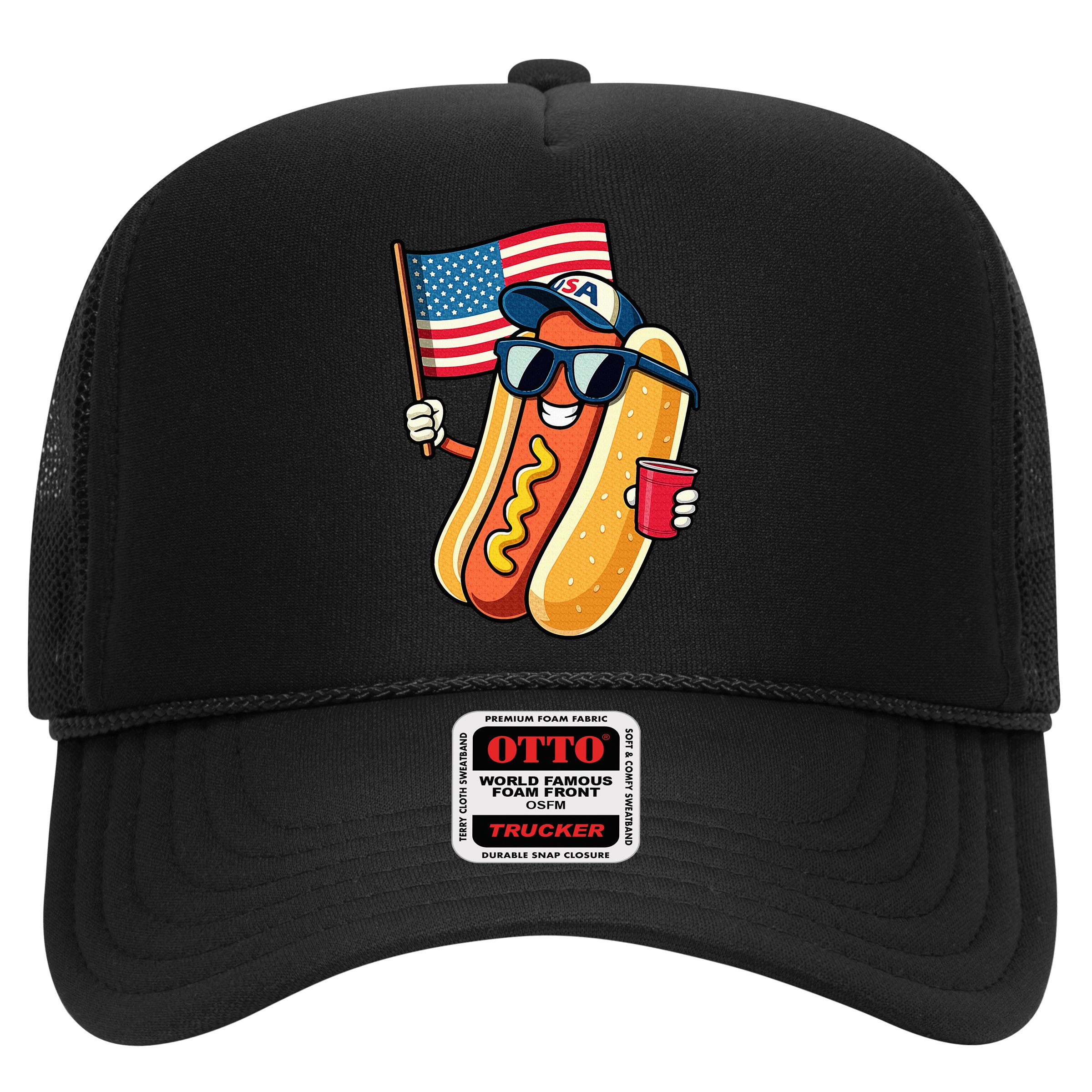 4th Of July Hotdog Funny Fourth Of July Patriotic Hat
