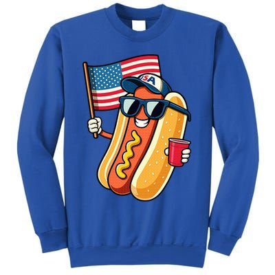 4th Of July Hotdog Funny Fourth Of July Patriotic Sweatshirt