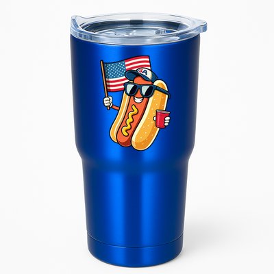 4th Of July Hotdog Funny Fourth Of July Patriotic Tumbler