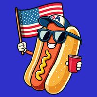 4th Of July Hotdog Funny Fourth Of July Patriotic Tall Sweatshirt