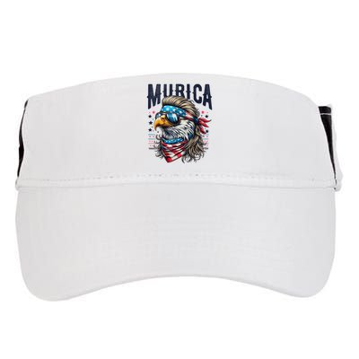 4th Of July Bald Eagle Mullet Murica Usa Usa Merica Adult Drive Performance Visor