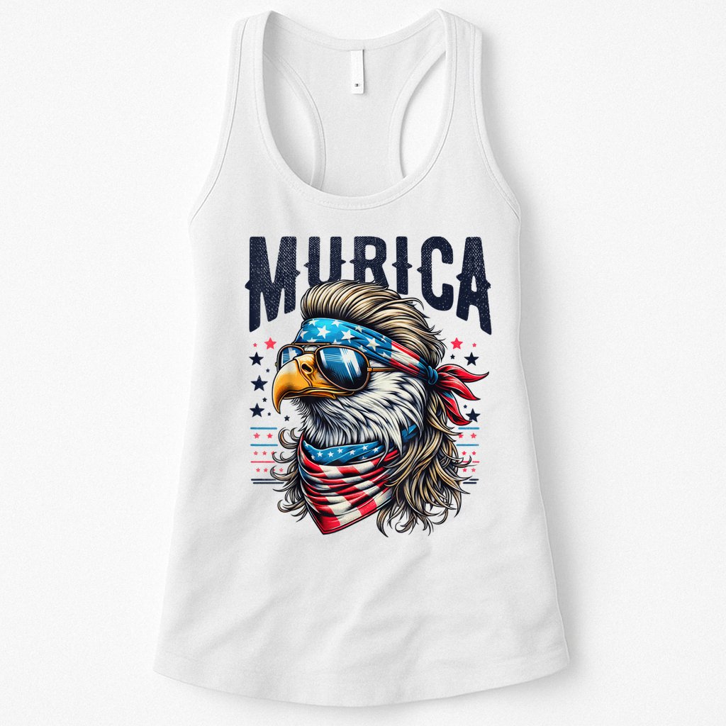 4th Of July Bald Eagle Mullet Murica Usa Usa Merica Womens Tank Top