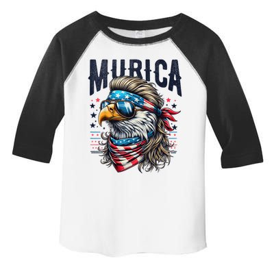 4th Of July Bald Eagle Mullet Murica Usa Usa Merica Toddler Fine Jersey T-Shirt