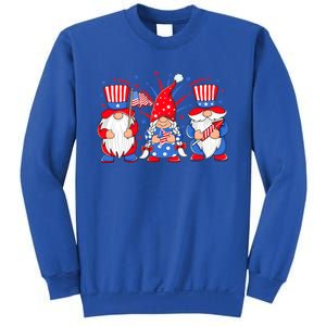 4th Of July Gnomes Patriotic American Flag Cute Three Gnomes Gift Sweatshirt