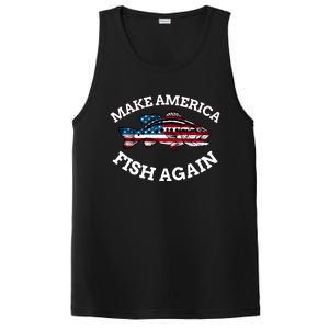 4th Of July Fishing American Flag Make America Fish Again Gift PosiCharge Competitor Tank