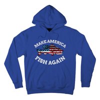 4th Of July Fishing American Flag Make America Fish Again Gift Hoodie