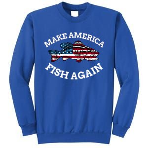 4th Of July Fishing American Flag Make America Fish Again Gift Sweatshirt