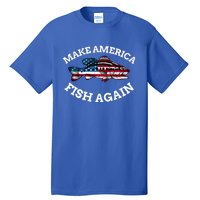 4th Of July Fishing American Flag Make America Fish Again Gift Tall T-Shirt