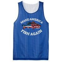 4th Of July Fishing American Flag Make America Fish Again Gift Mesh Reversible Basketball Jersey Tank