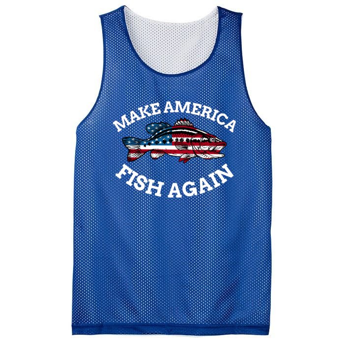 4th Of July Fishing American Flag Make America Fish Again Gift Mesh Reversible Basketball Jersey Tank