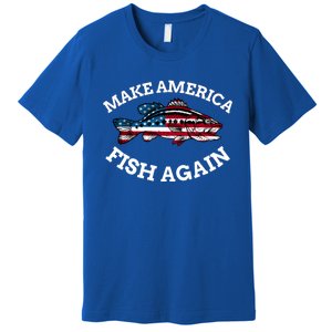 4th Of July Fishing American Flag Make America Fish Again Gift Premium T-Shirt