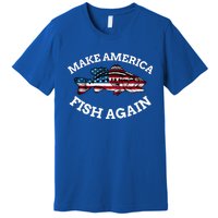 4th Of July Fishing American Flag Make America Fish Again Gift Premium T-Shirt