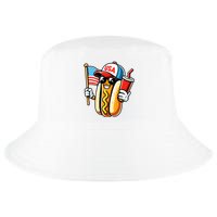 4th Of July Hotdog Sunglasses American Flag Usa Patriotic Cool Comfort Performance Bucket Hat