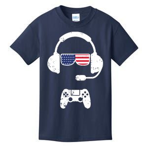 4th Of July Gaming Gamer Kids Boy Men USA Kids T-Shirt