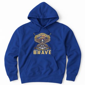 4th Of July Eagle Home Of The Free Because Of The Brave Cool Gift Hoodie