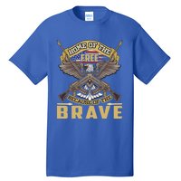 4th Of July Eagle Home Of The Free Because Of The Brave Cool Gift Tall T-Shirt