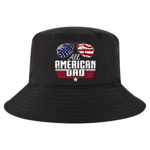 4th Of July Family Matching All American Dad American Flag Cool Comfort Performance Bucket Hat