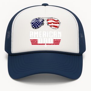 4th Of July Family Matching All American Dad American Flag Trucker Hat