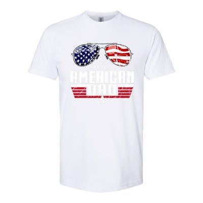 4th Of July Family Matching All American Dad American Flag Softstyle CVC T-Shirt