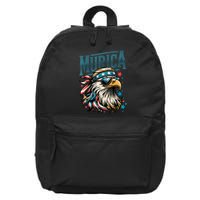 4th Of July Bald Eagle Mullet Murica Usa Usa Merica 16 in Basic Backpack