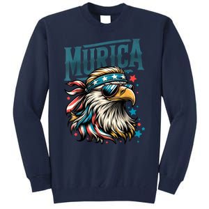 4th Of July Bald Eagle Mullet Murica Usa Usa Merica Tall Sweatshirt