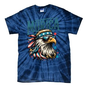 4th Of July Bald Eagle Mullet Murica Usa Usa Merica Tie-Dye T-Shirt