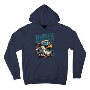 4th Of July Bald Eagle Mullet Murica Usa Usa Merica Tall Hoodie