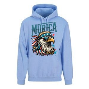 4th Of July Bald Eagle Mullet Murica Usa Usa Merica Unisex Surf Hoodie