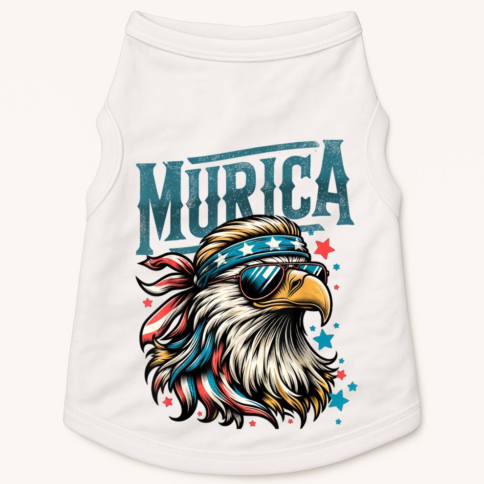 4th Of July Bald Eagle Mullet Murica Usa Usa Merica Doggie Tank