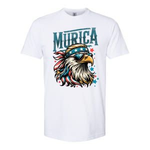 4th Of July Bald Eagle Mullet Murica Usa Usa Merica Softstyle CVC T-Shirt