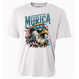 4th Of July Bald Eagle Mullet Murica Usa Usa Merica Cooling Performance Crew T-Shirt