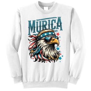 4th Of July Bald Eagle Mullet Murica Usa Usa Merica Sweatshirt