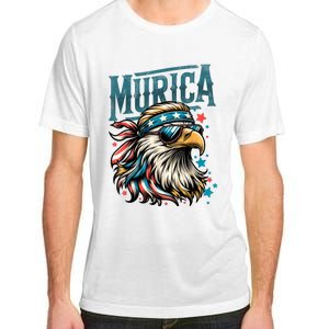 4th Of July Bald Eagle Mullet Murica Usa Usa Merica Adult ChromaSoft Performance T-Shirt