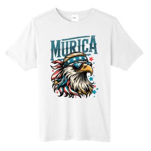 4th Of July Bald Eagle Mullet Murica Usa Usa Merica Tall Fusion ChromaSoft Performance T-Shirt