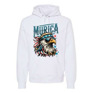 4th Of July Bald Eagle Mullet Murica Usa Usa Merica Premium Hoodie