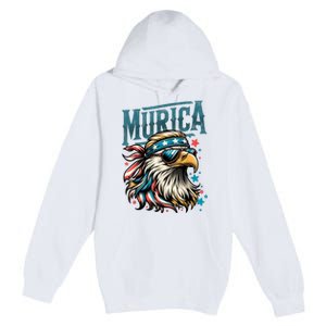 4th Of July Bald Eagle Mullet Murica Usa Usa Merica Premium Pullover Hoodie