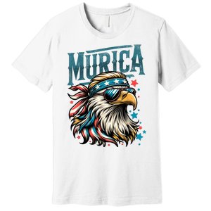 4th Of July Bald Eagle Mullet Murica Usa Usa Merica Premium T-Shirt