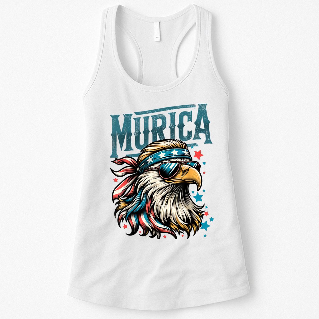 4th Of July Bald Eagle Mullet Murica Usa Usa Merica Womens Tank Top